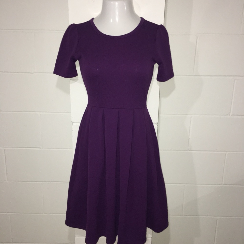 LuLaRoe Amelia Dress w/ Pockets Purple Small